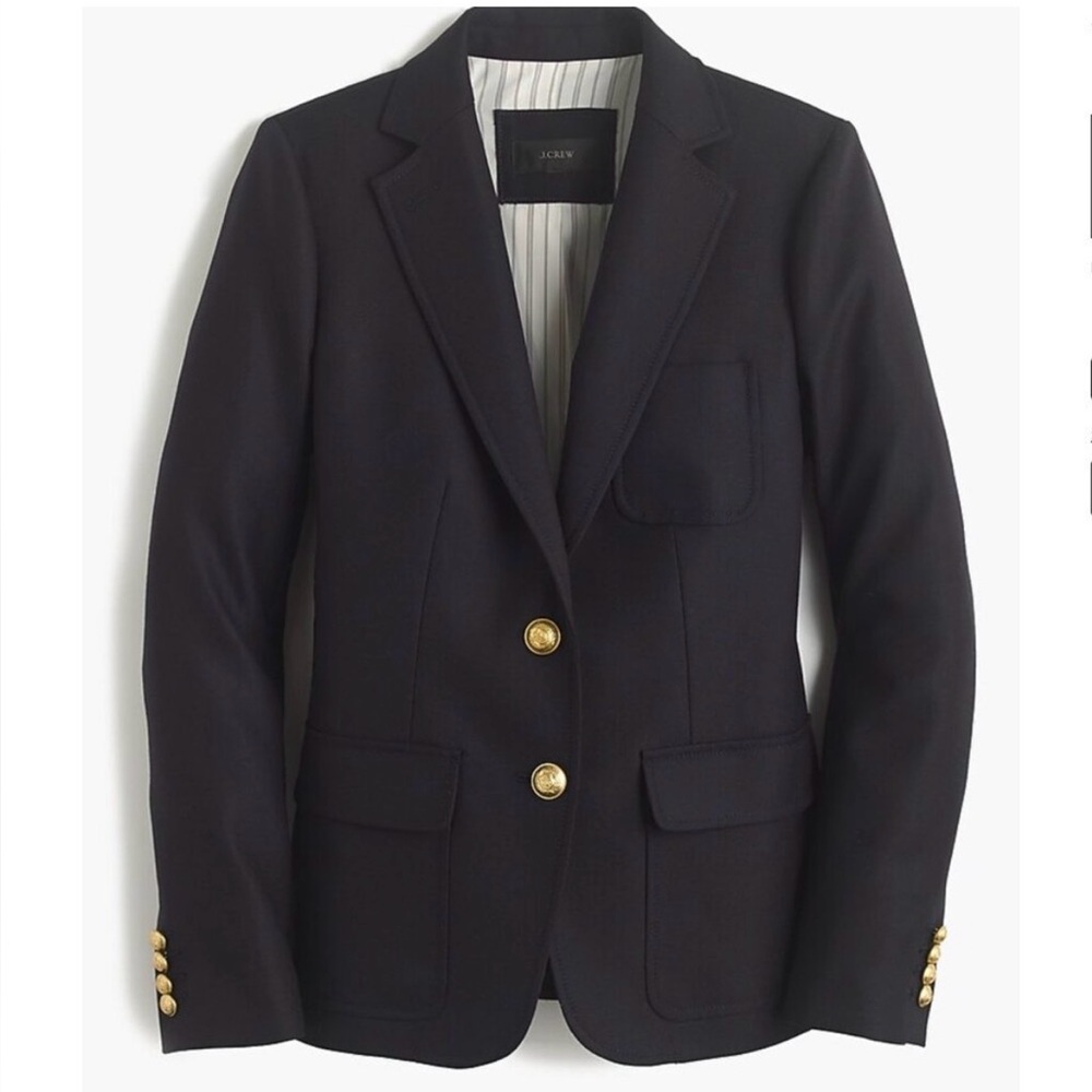 J. Crew Rhodes Blue Blazer Italian Wool 4